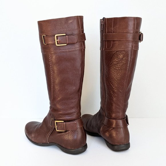 Ecco Hancock Leather Zip Up Winter Boots - Picture 6 of 11